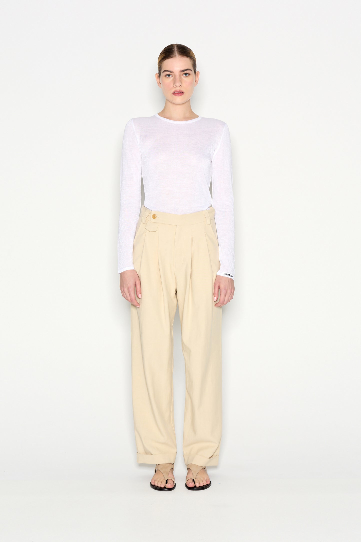 Nadia Rapti Desert Trousers Beige