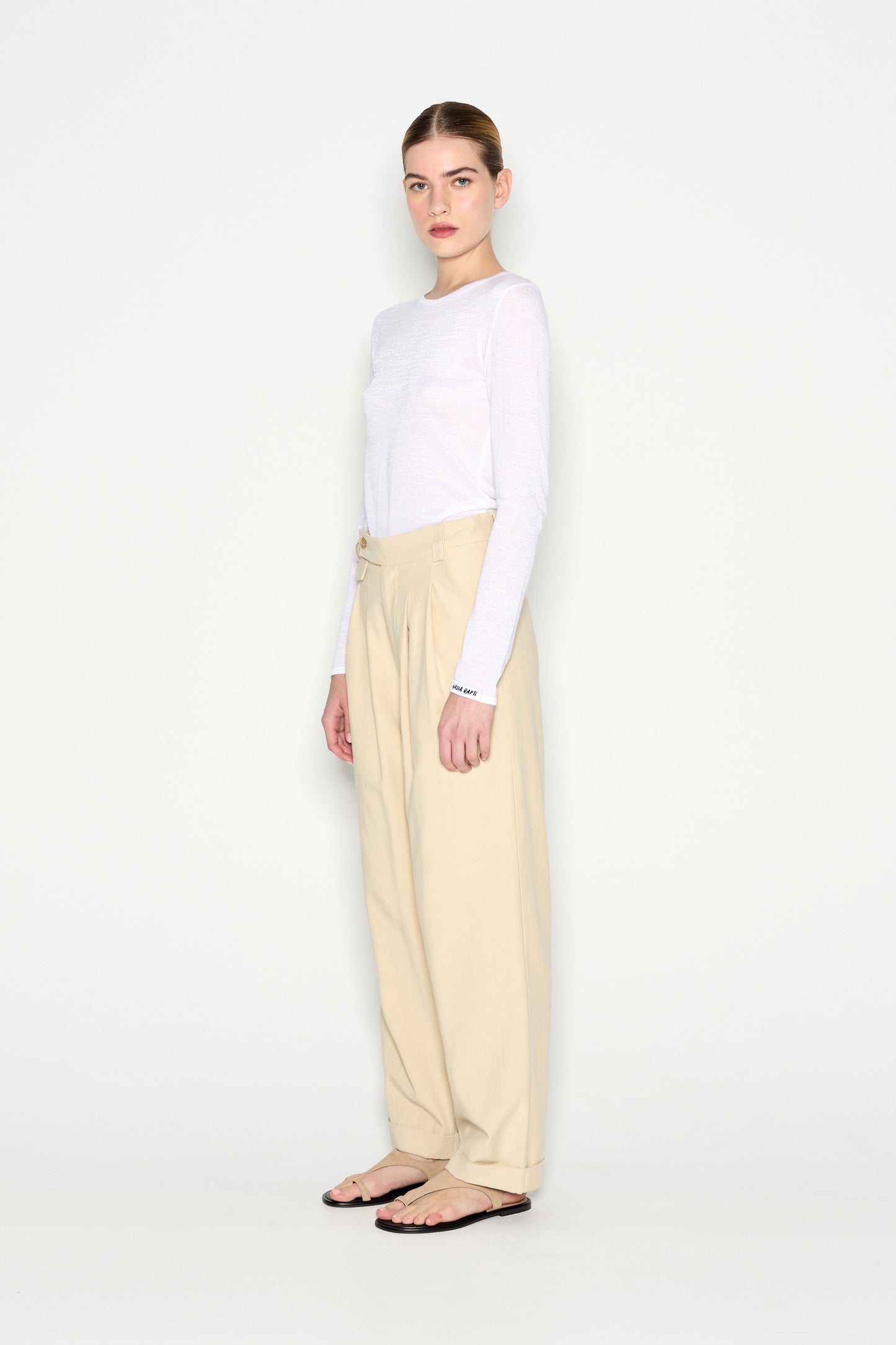 Nadia Rapti Desert Trousers Beige