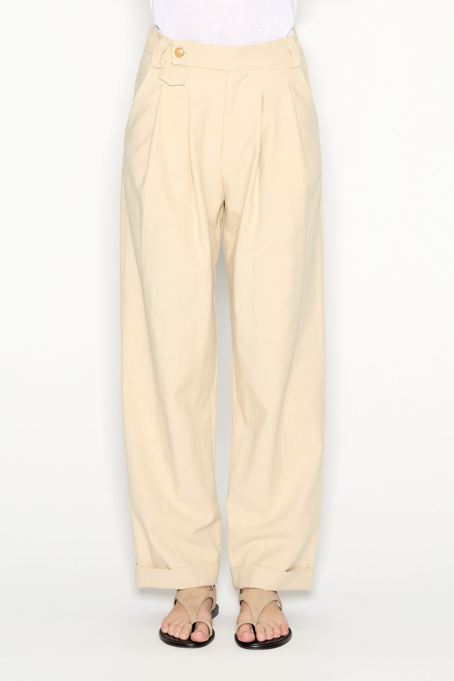 Nadia Rapti Desert Trousers Beige