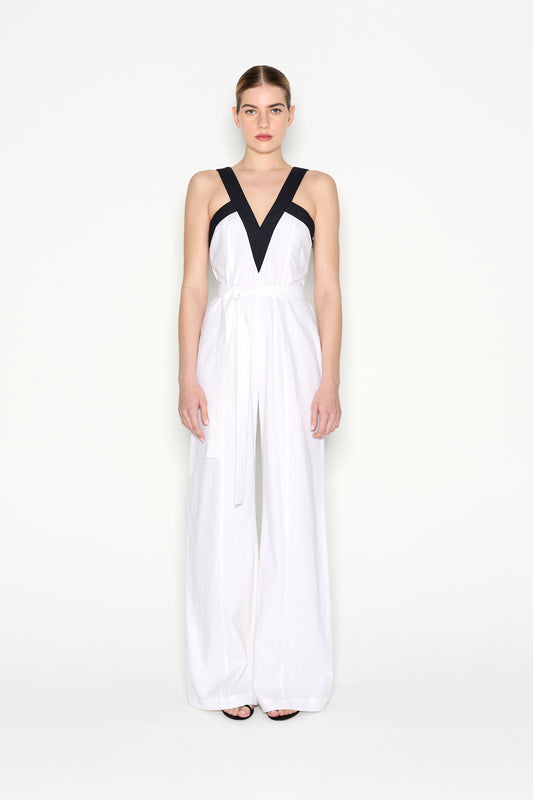Nadia Rapti Vice Jumpsuit White/Black