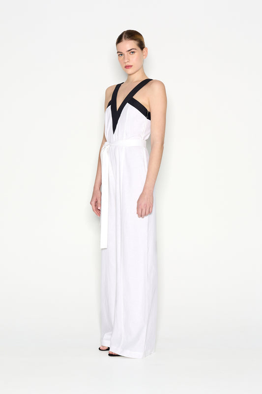 Nadia Rapti Vice Jumpsuit White/Black
