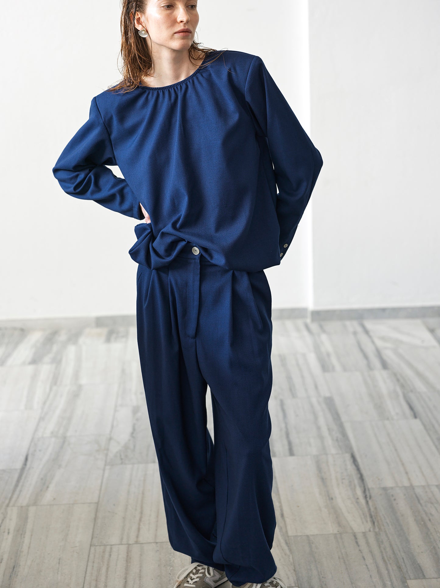 Key Pepple Blouse Royal Azure