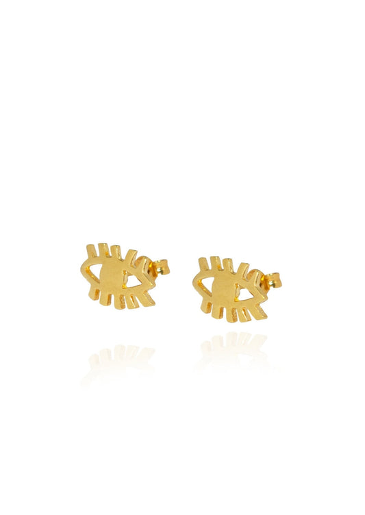 Hermina Vrahion Large Studs Gold Vermeil