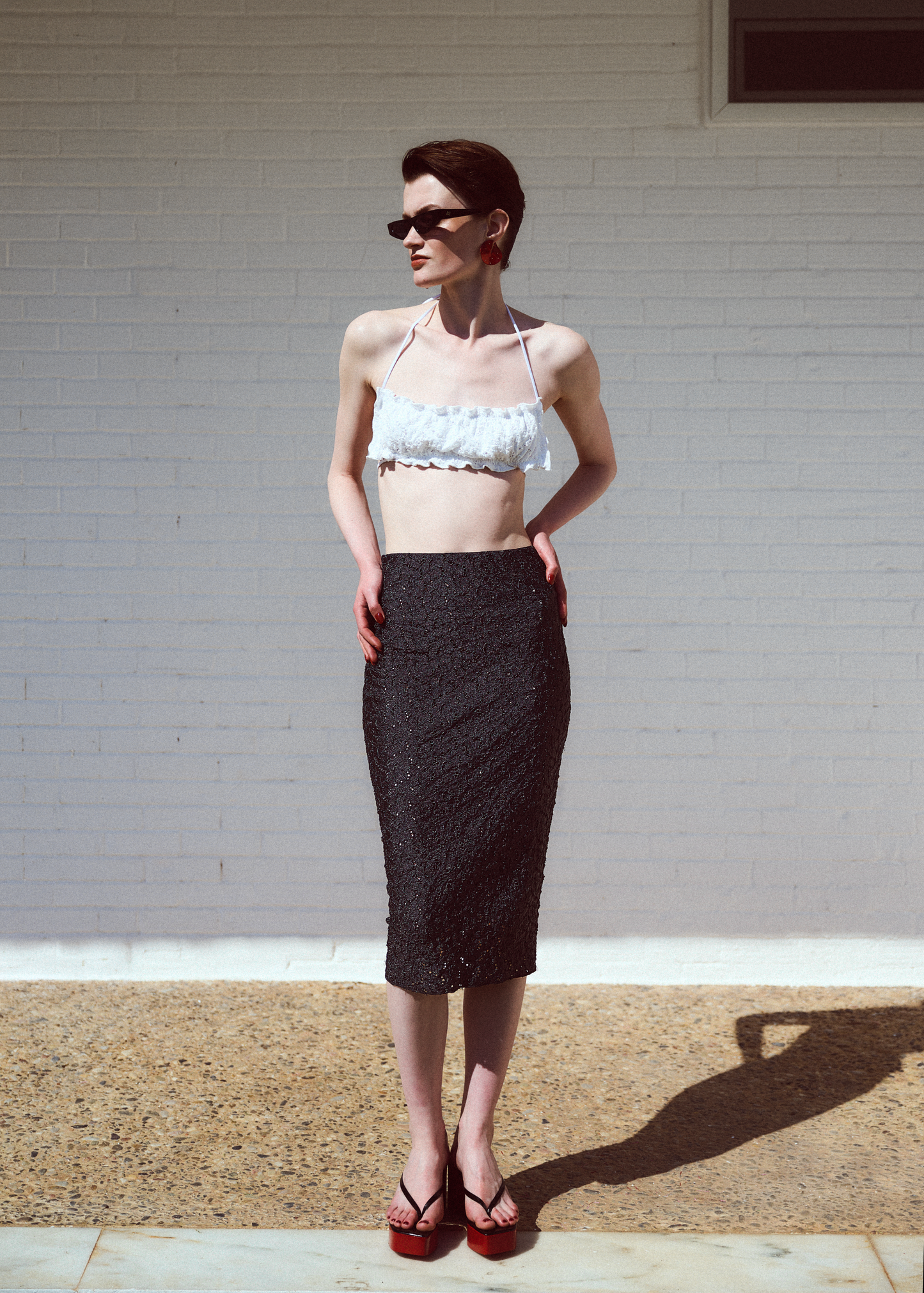 Nadia Rapti Black Pearl Black Skirt