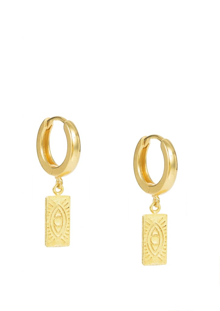 Hermina Delian Slip On Earrings Hold Plated