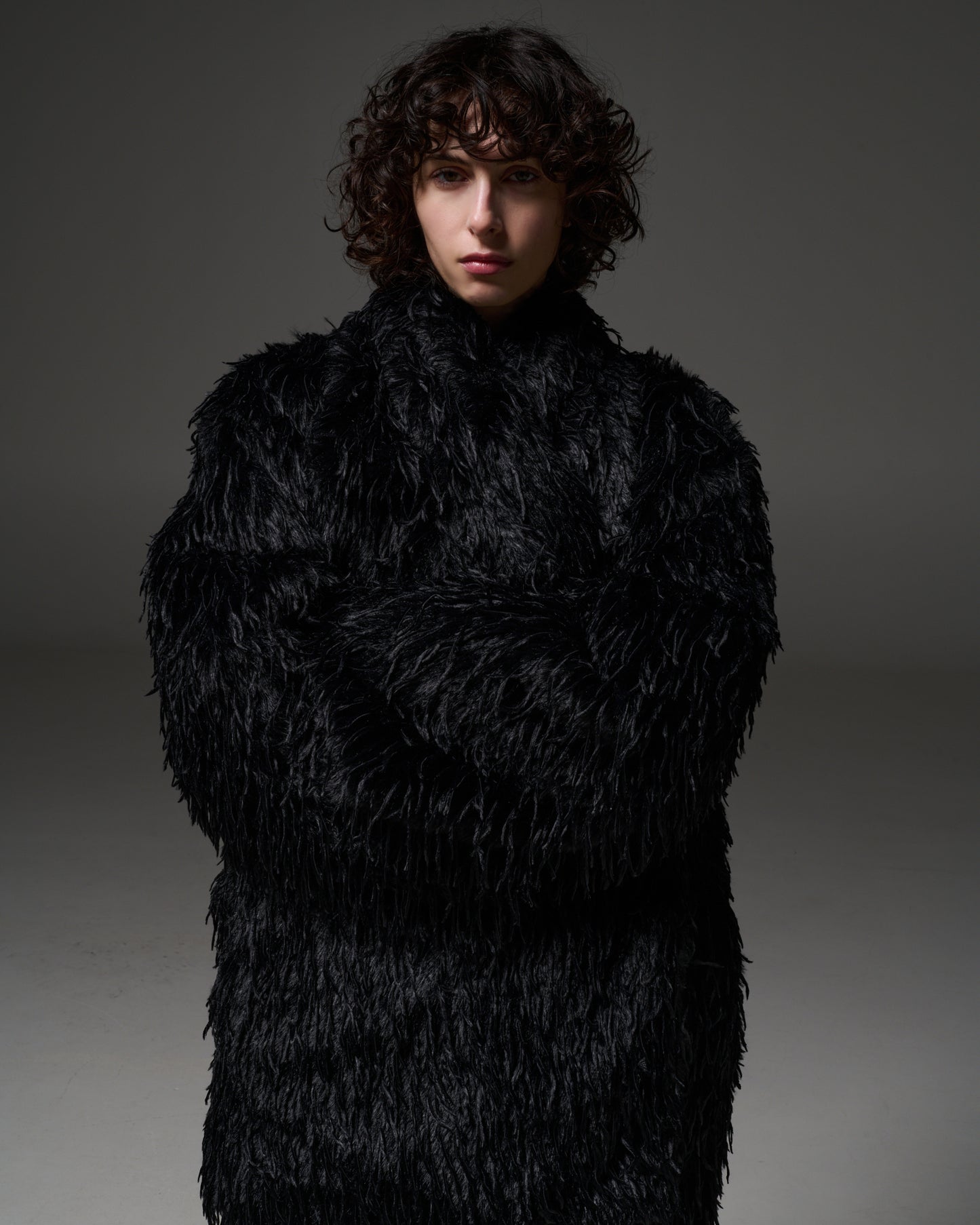 Stelios Koudounaris Eco Fur Jacket