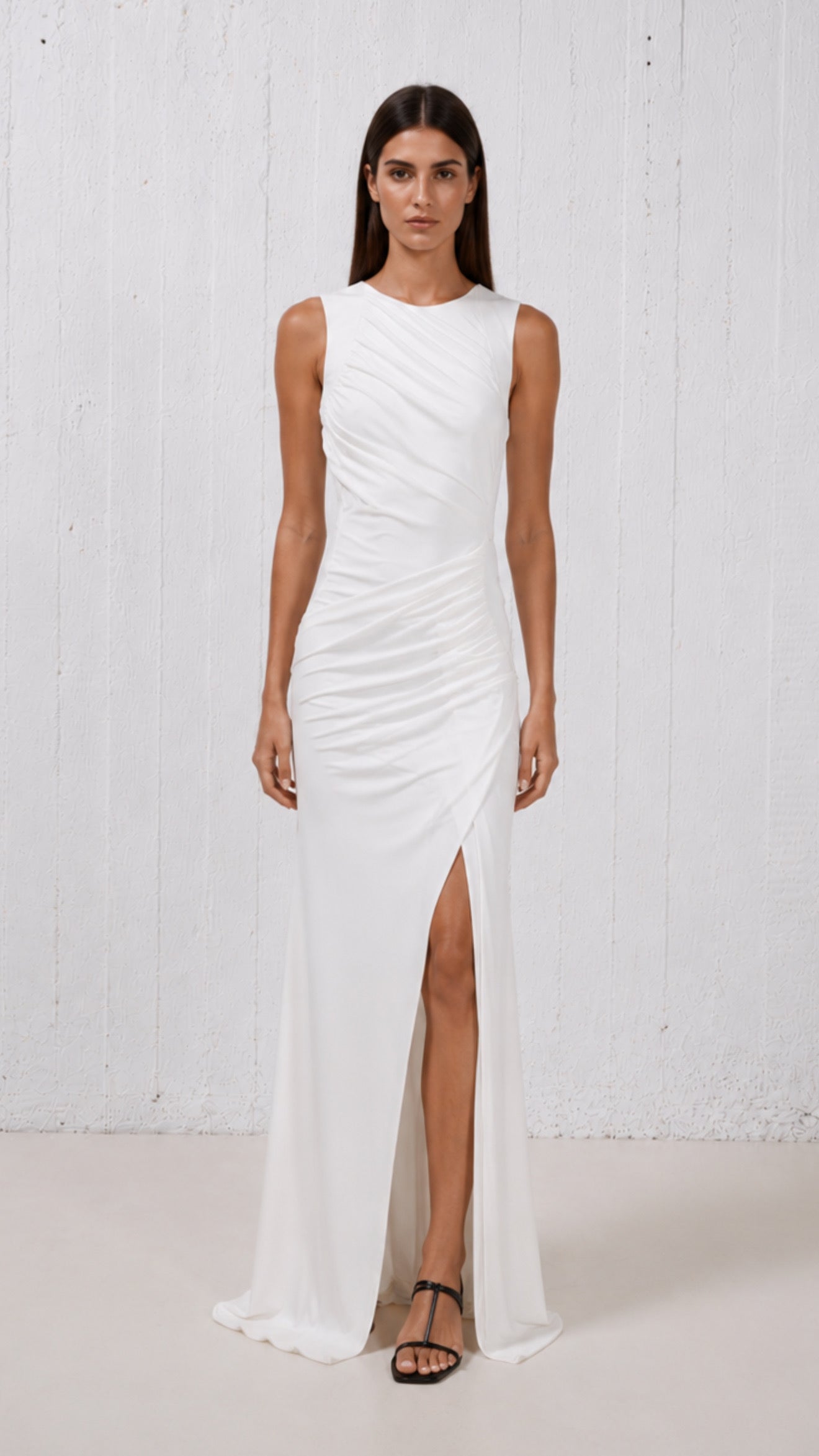 Stelios Koudounaris Bodycon Draped Long Dress