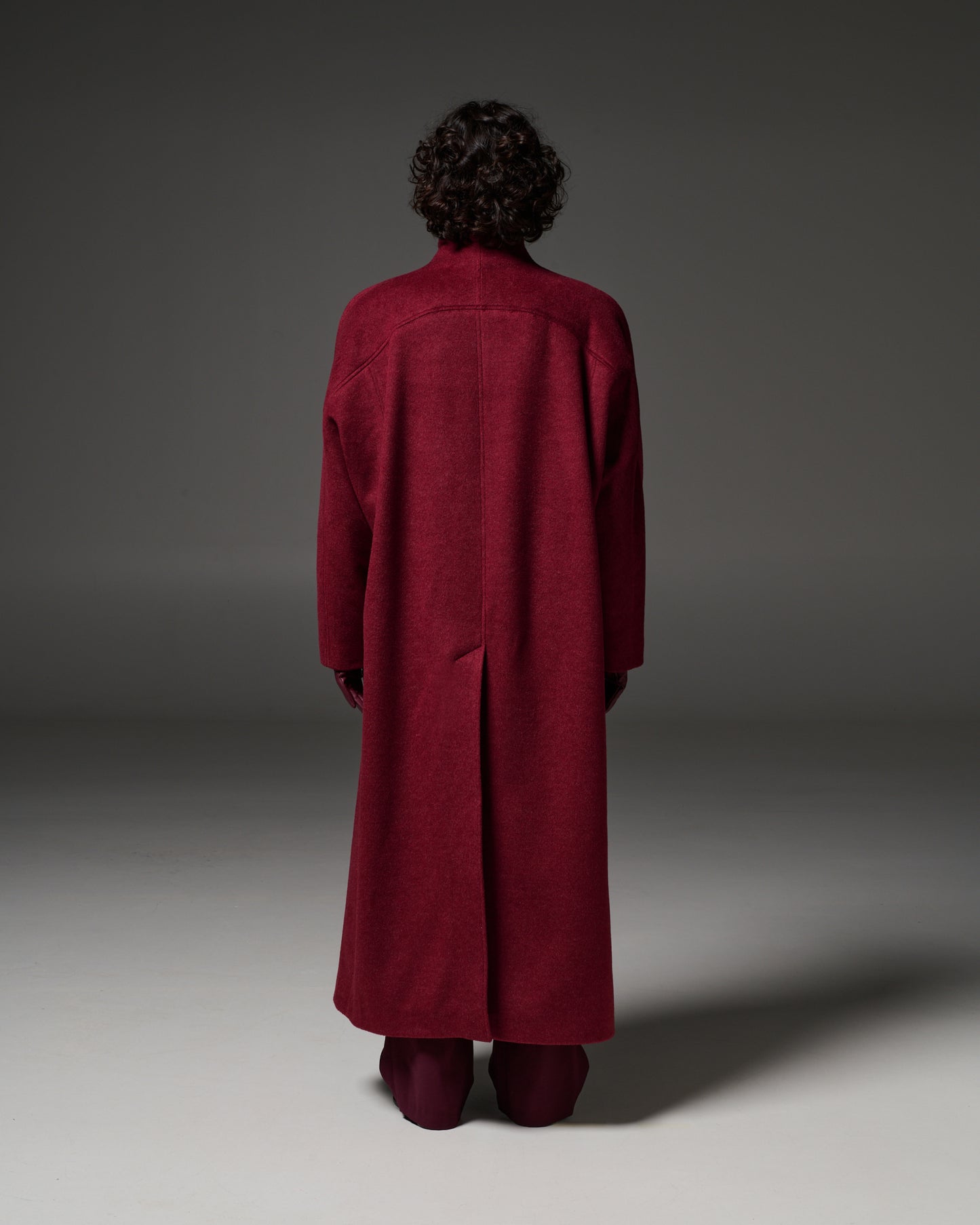 Stelios Koudounaris Oversized Coat Burgundy