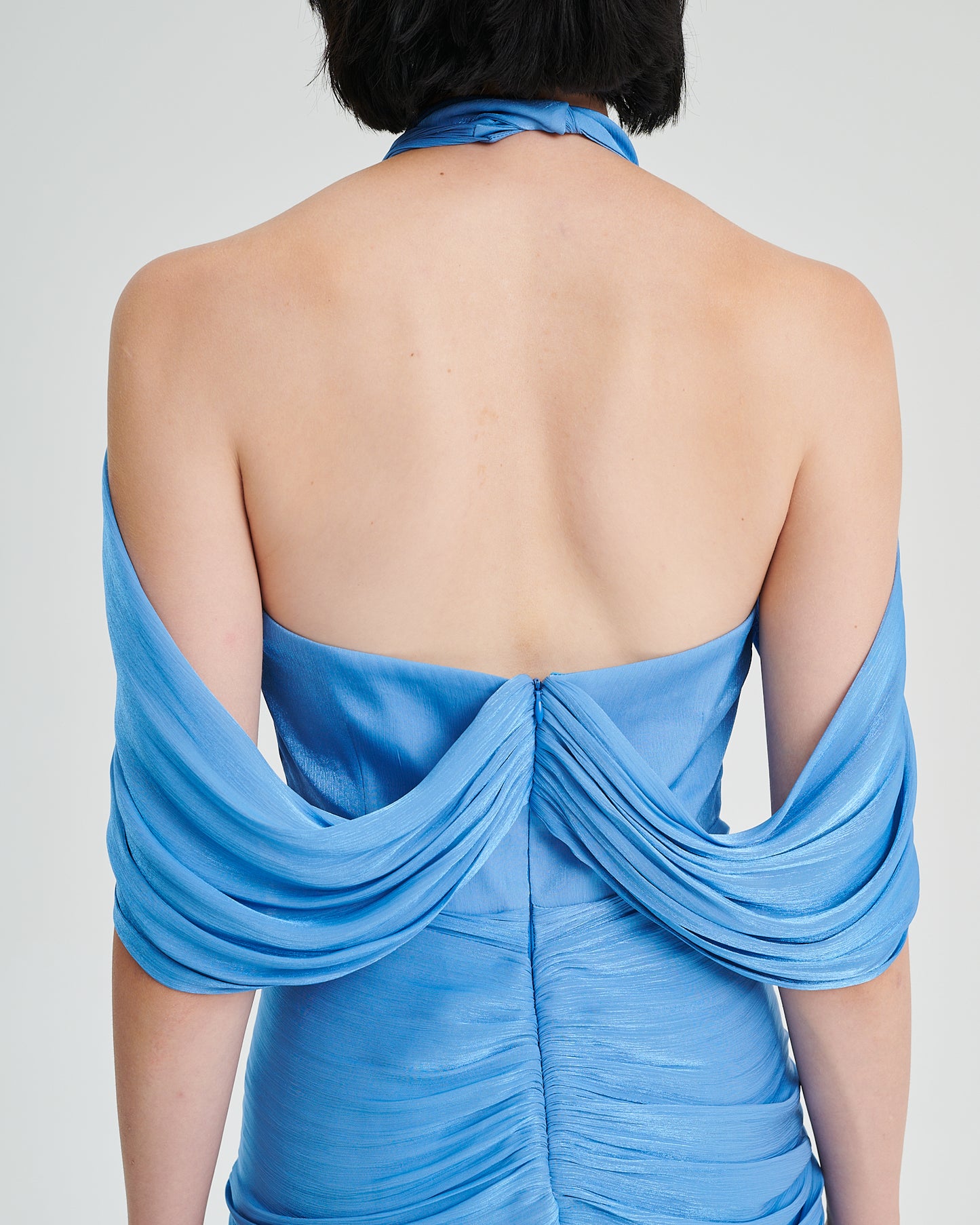 Stelios Koudounaris Long Fulard Draped Dress