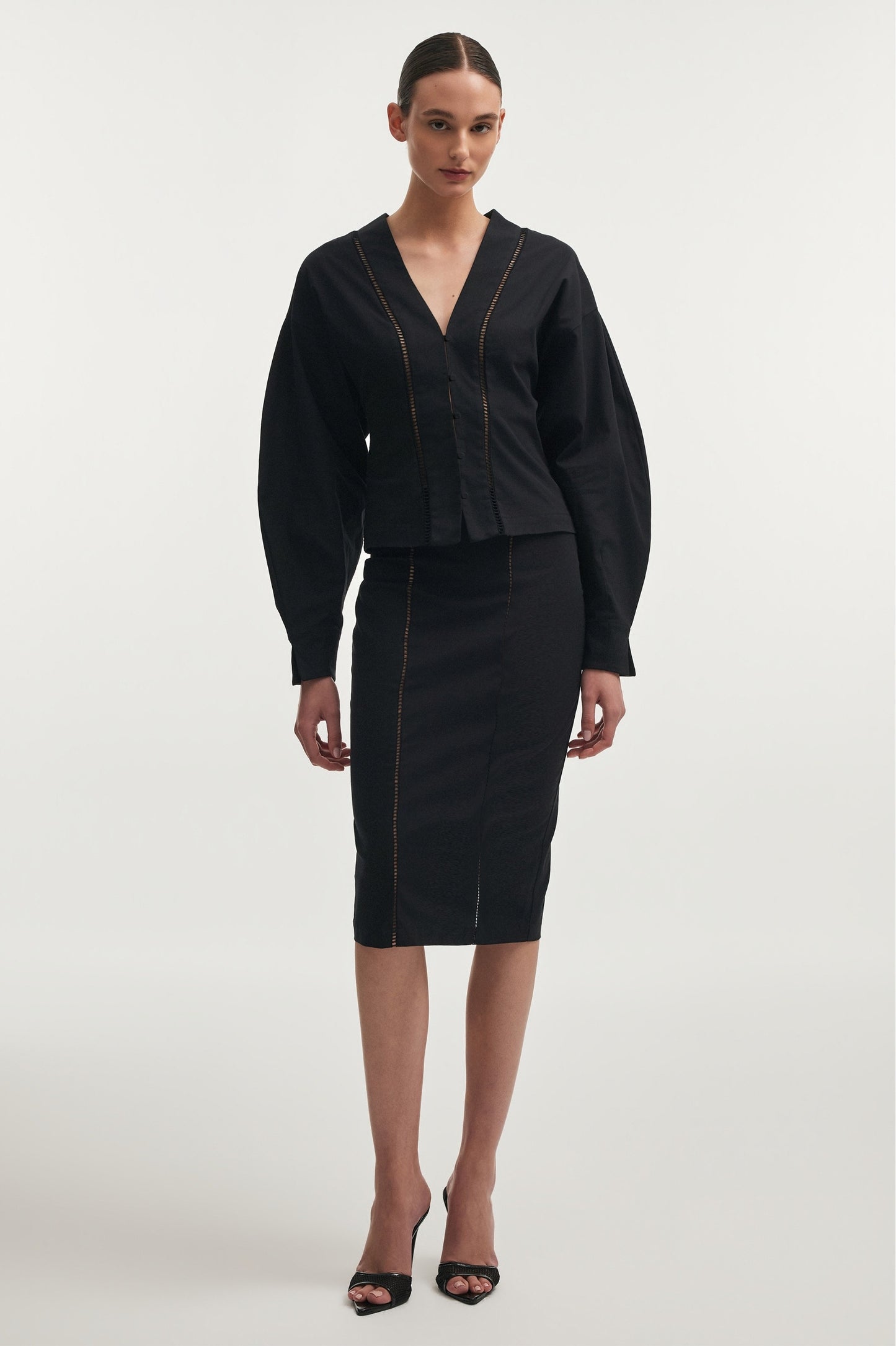 Nadia Rapti Dama Shirt Black