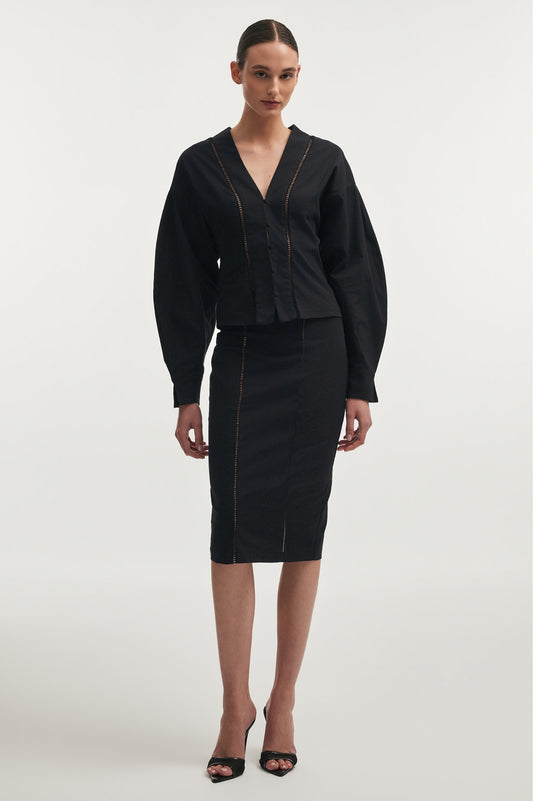Nadia Rapti Dama Shirt Black