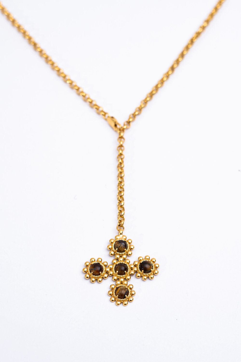 Delina Hagne Eye Tiger Necklace