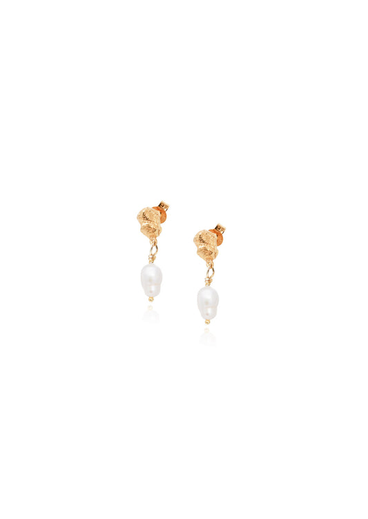 Nugget Pearl Earrings