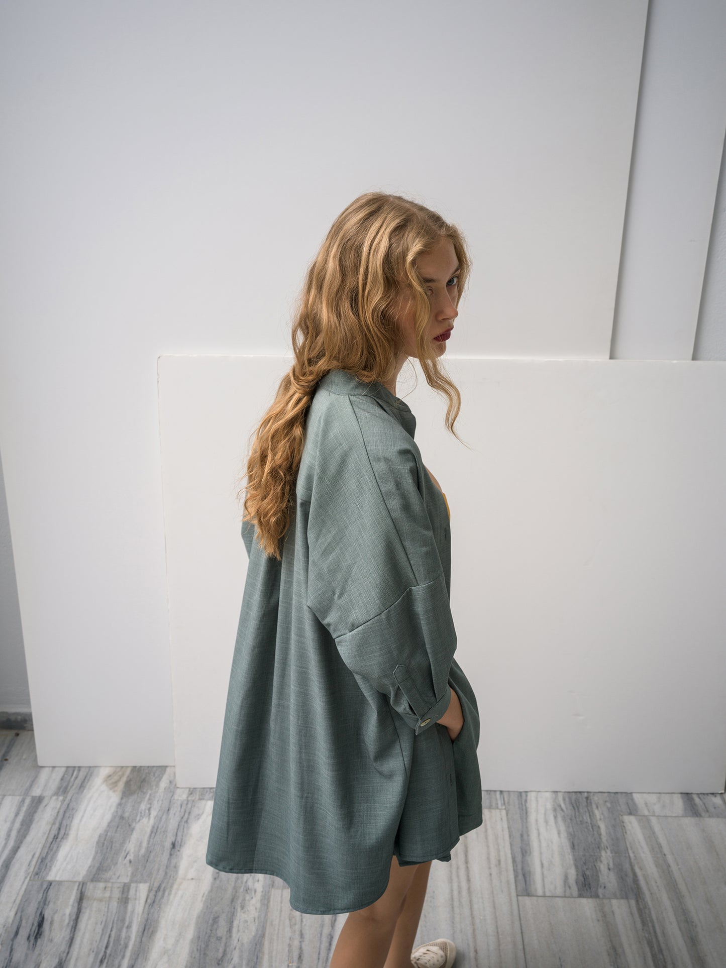 Key Mother Of Pearl Shirt Sea-stone