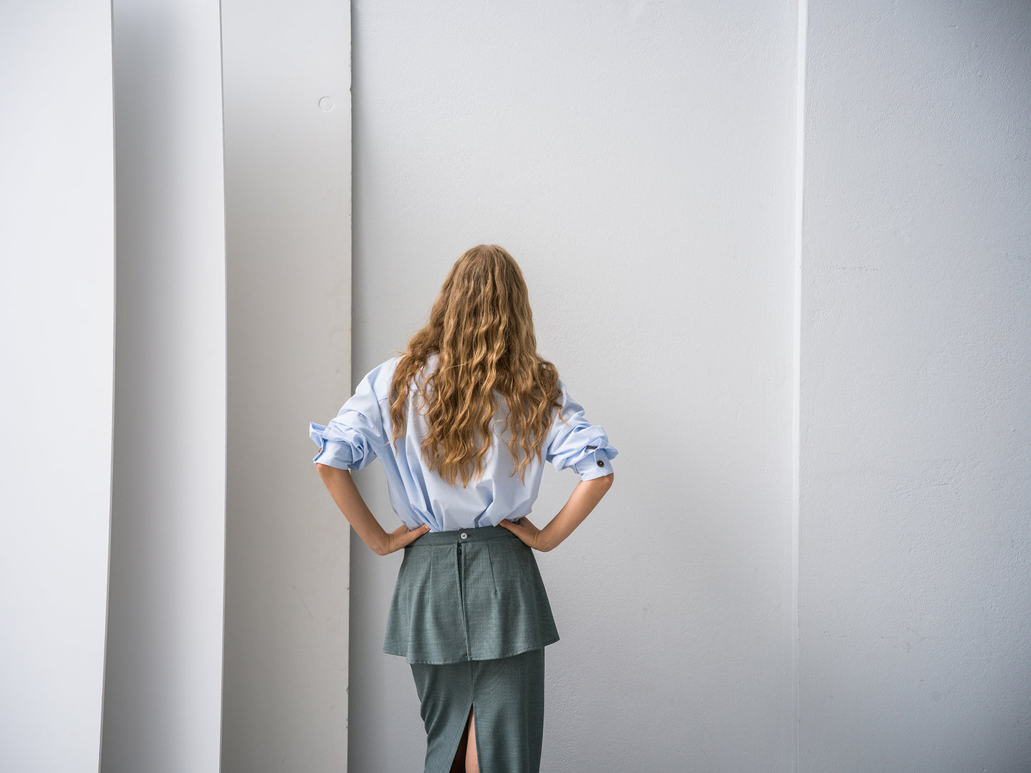 Key Wave Skirt Sea-stone Green