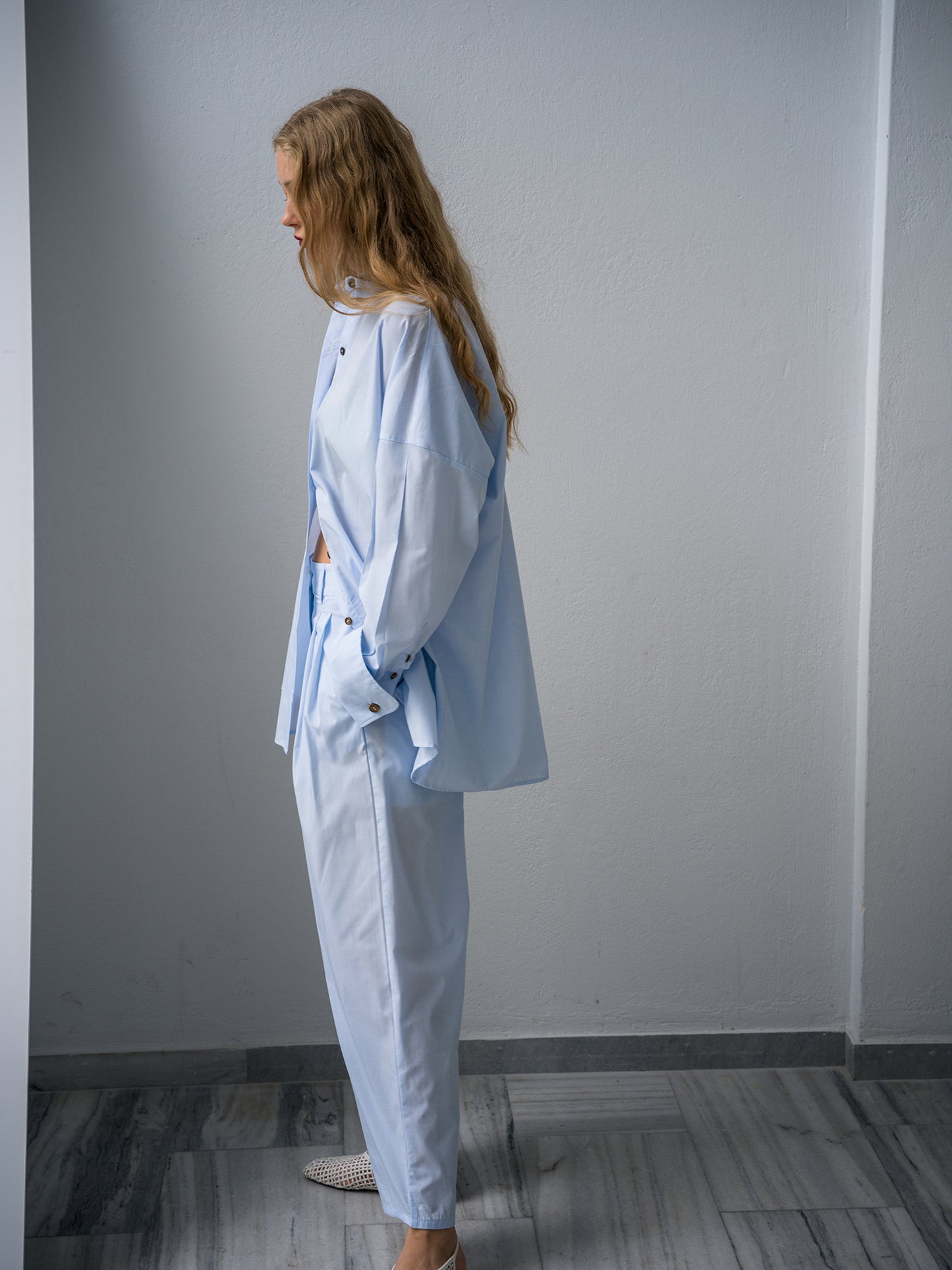 Key Poplin Trousers