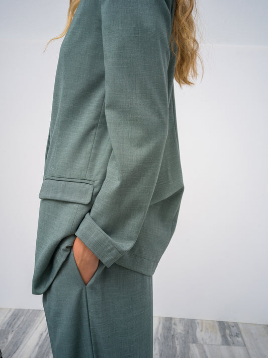 Key Pearl Blazer Sea-stone Green.      *back in stock *
