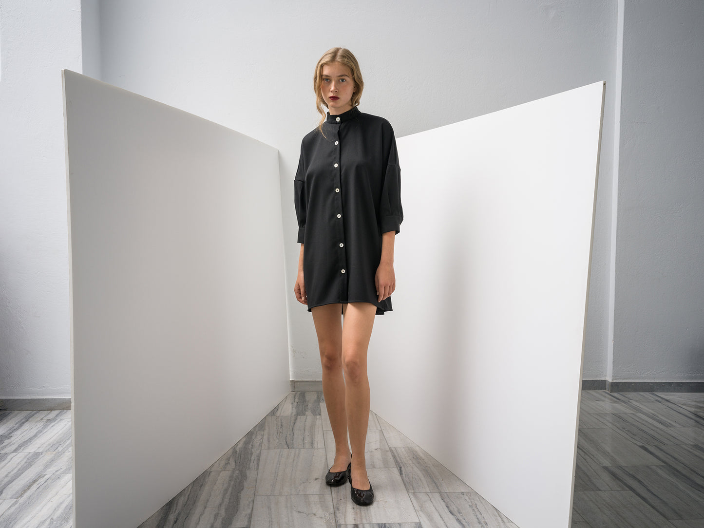 Key Mother Of Pearl Shirt Black