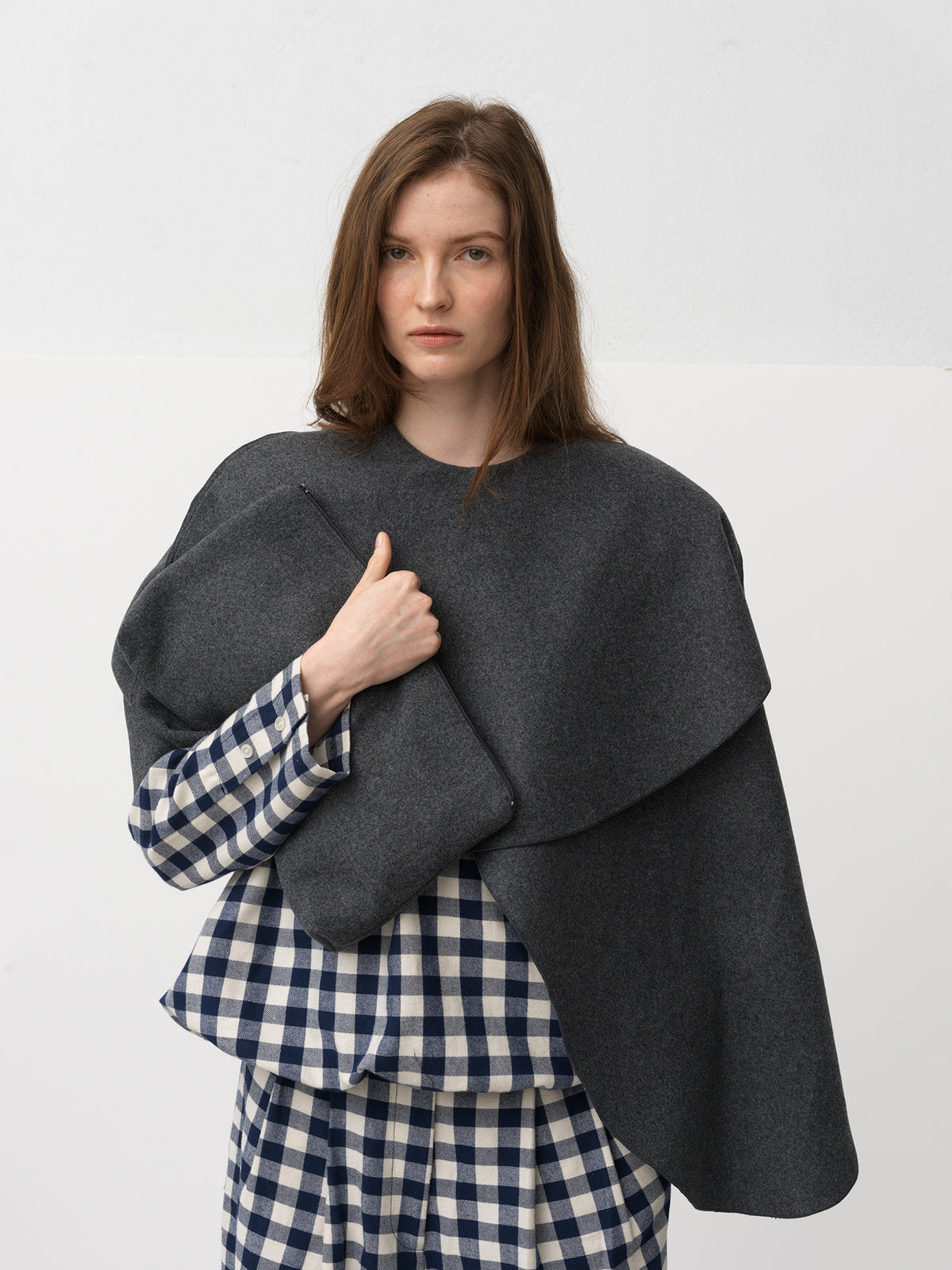 Key Wool Envelope Deep Smoke Grey