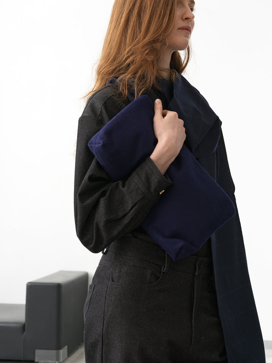Key Wool Envelope Royal Blue