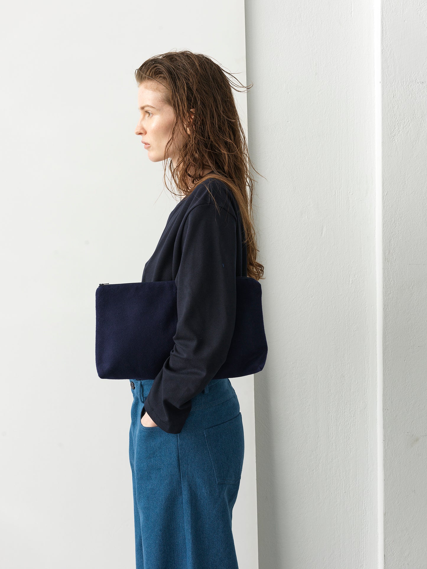 Key Wool Envelope Royal Blue