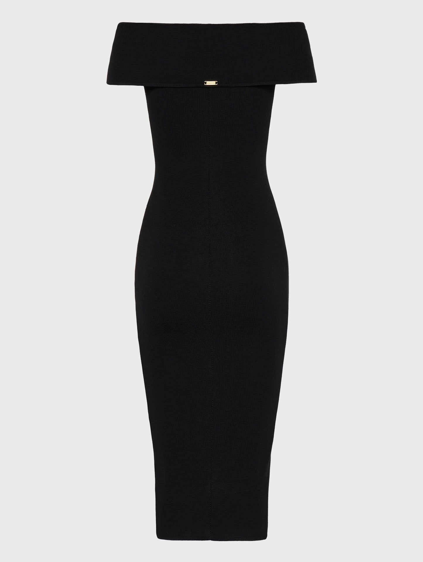 Nadia Rapti Fine Line Knitted Dress Midi Black