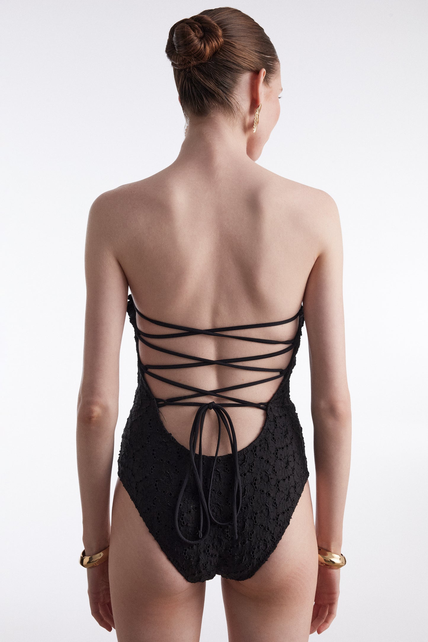 Nadia Rapti Black Pearl Swimsuit Black