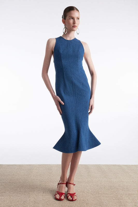 Nadia Rapti Saltwater Denim Dress Blue