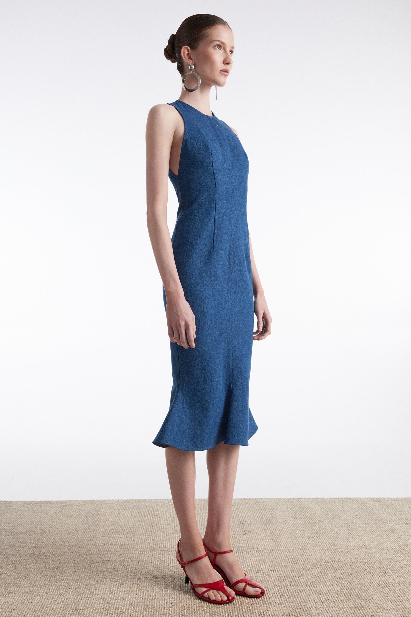 Nadia Rapti Saltwater Denim Dress Blue