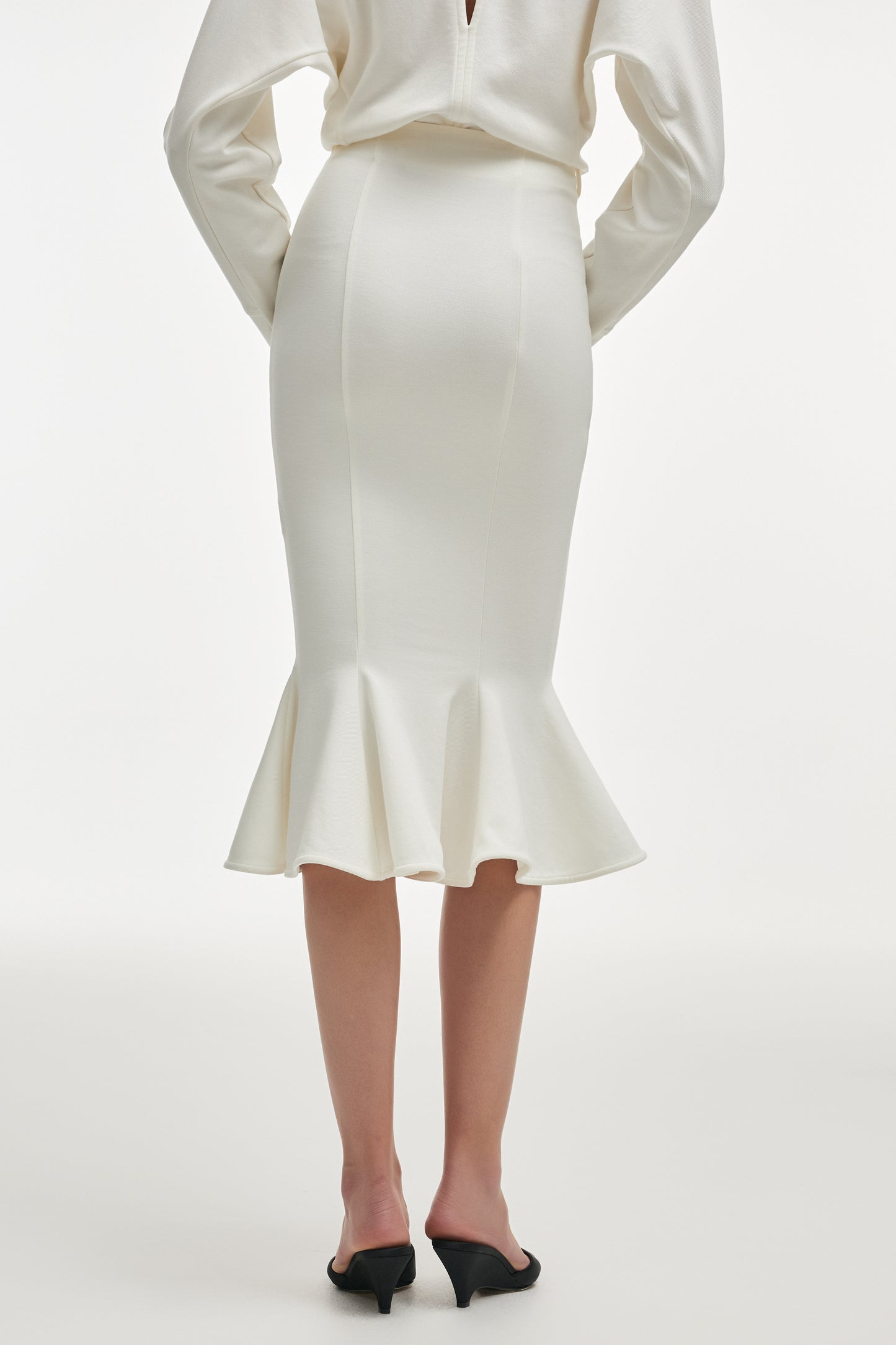 Nadia Rapti Fleur Skirt White