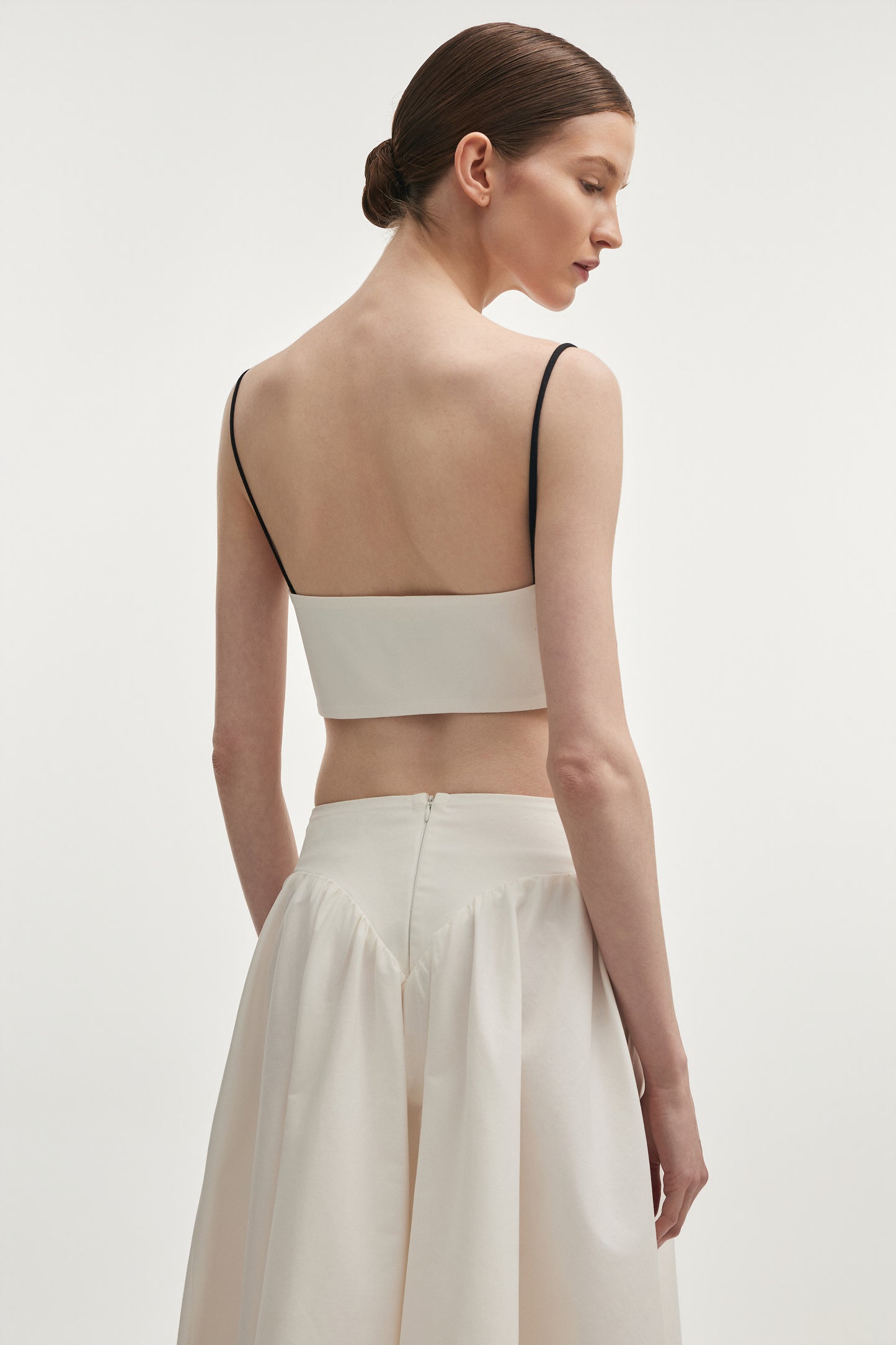 Nadia Rapti Hibiscus Top White/Black