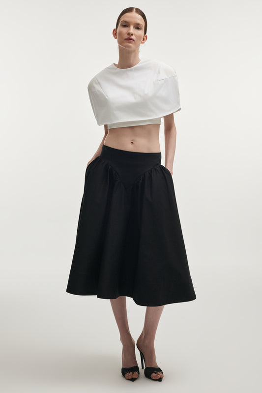Nadia Rapti Leticia Cape Top White