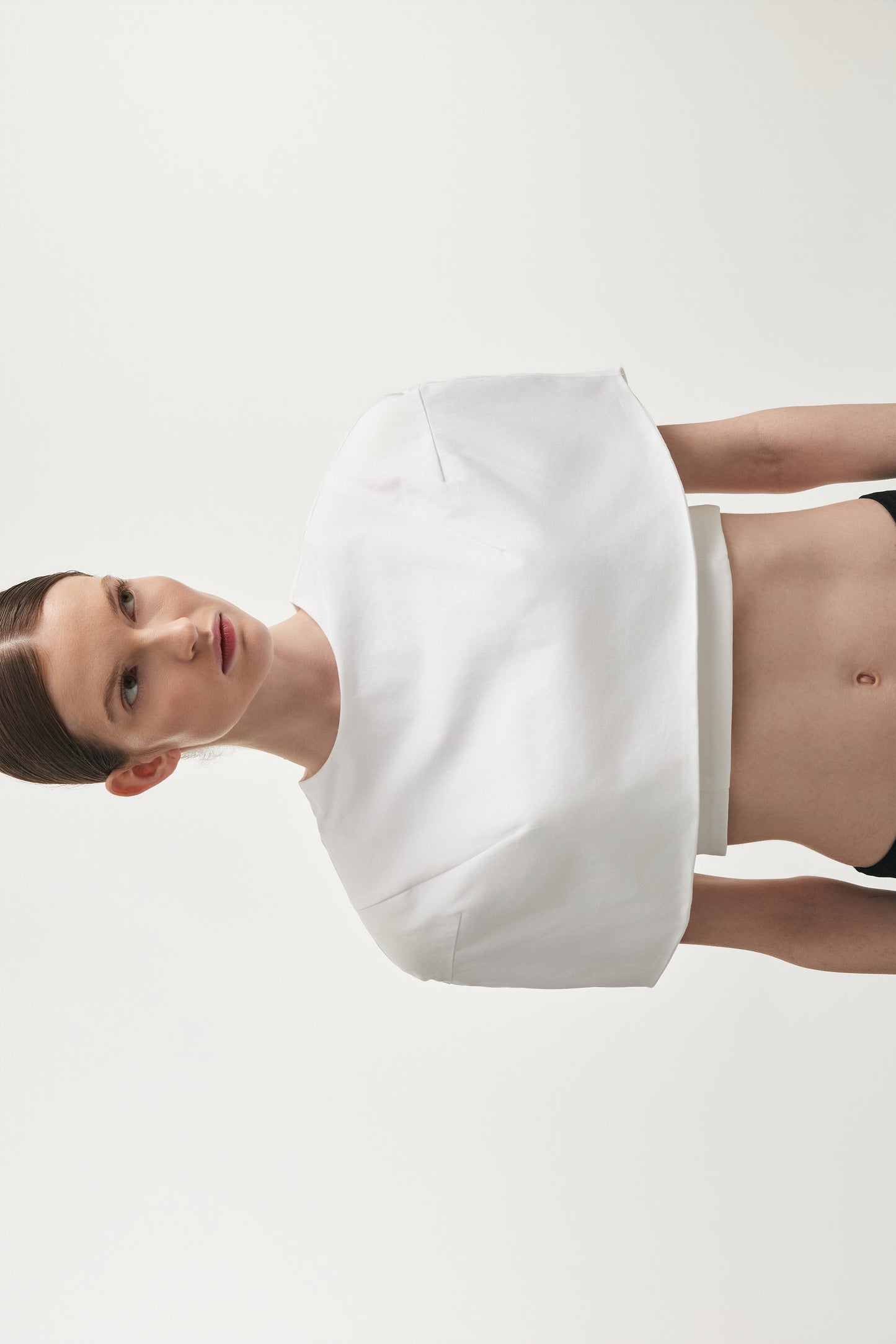 Nadia Rapti Leticia Cape Top White