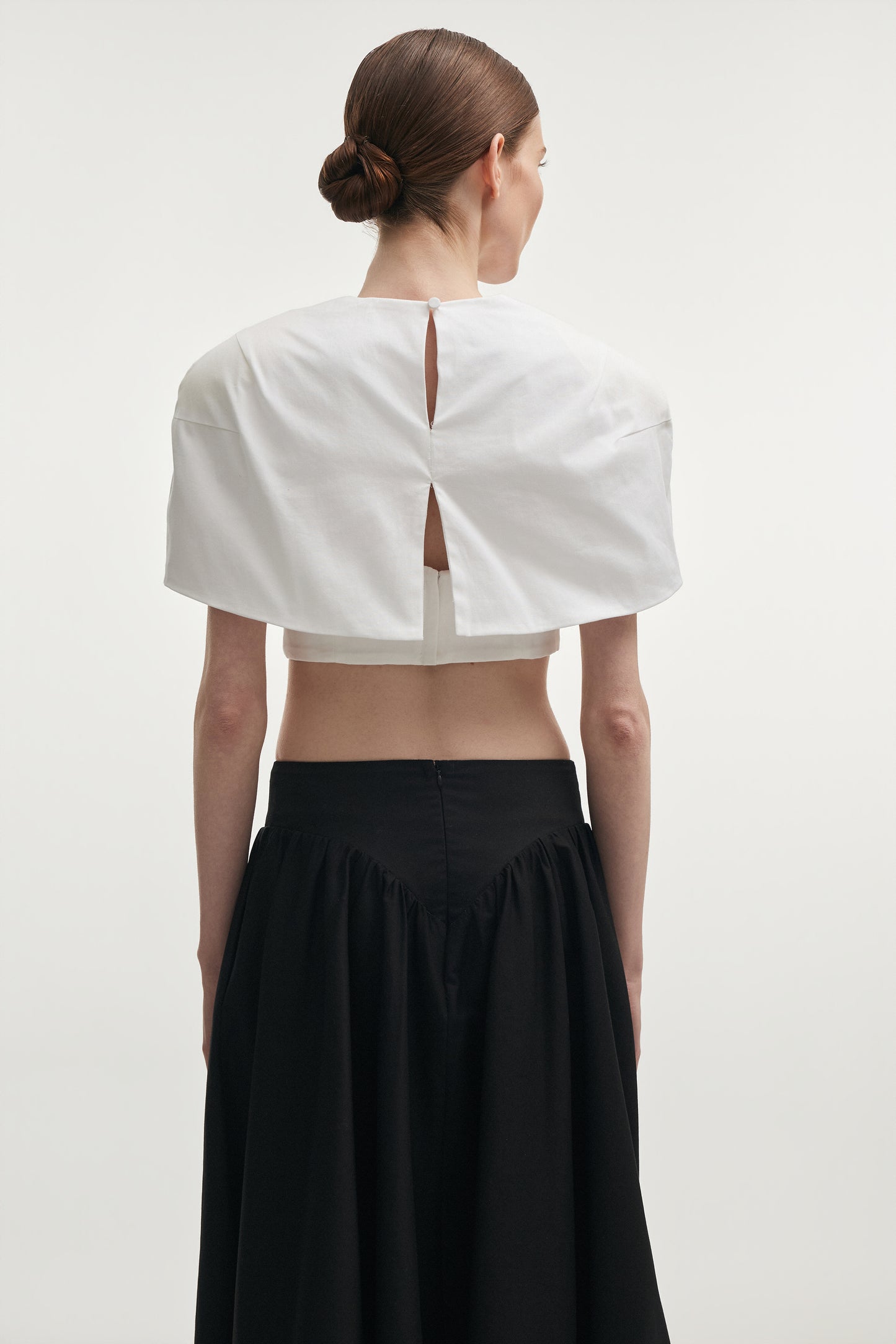 Nadia Rapti Leticia Cape Top White