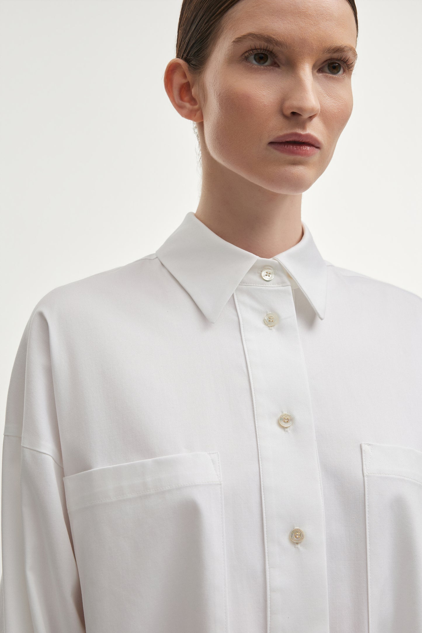 Nadia Rapti Stiil Life Shirt Dress White