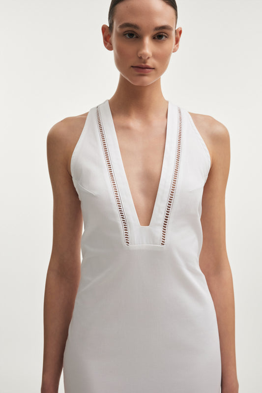 Nadia Rapti Dama  Dress White