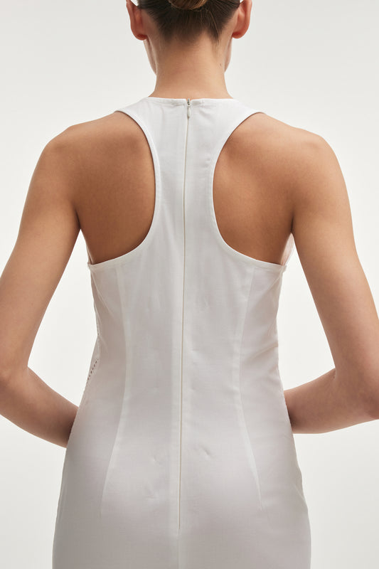Nadia Rapti Dama  Dress White