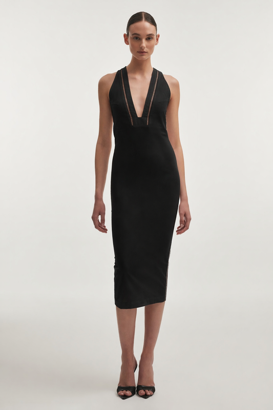 Nadia Rapti Dama Dress Black