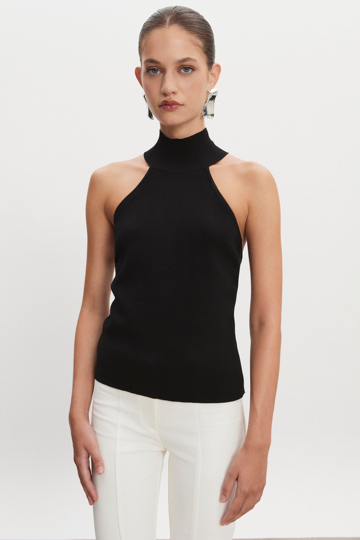 Nadia Rapti Heaven Knitted Top Black