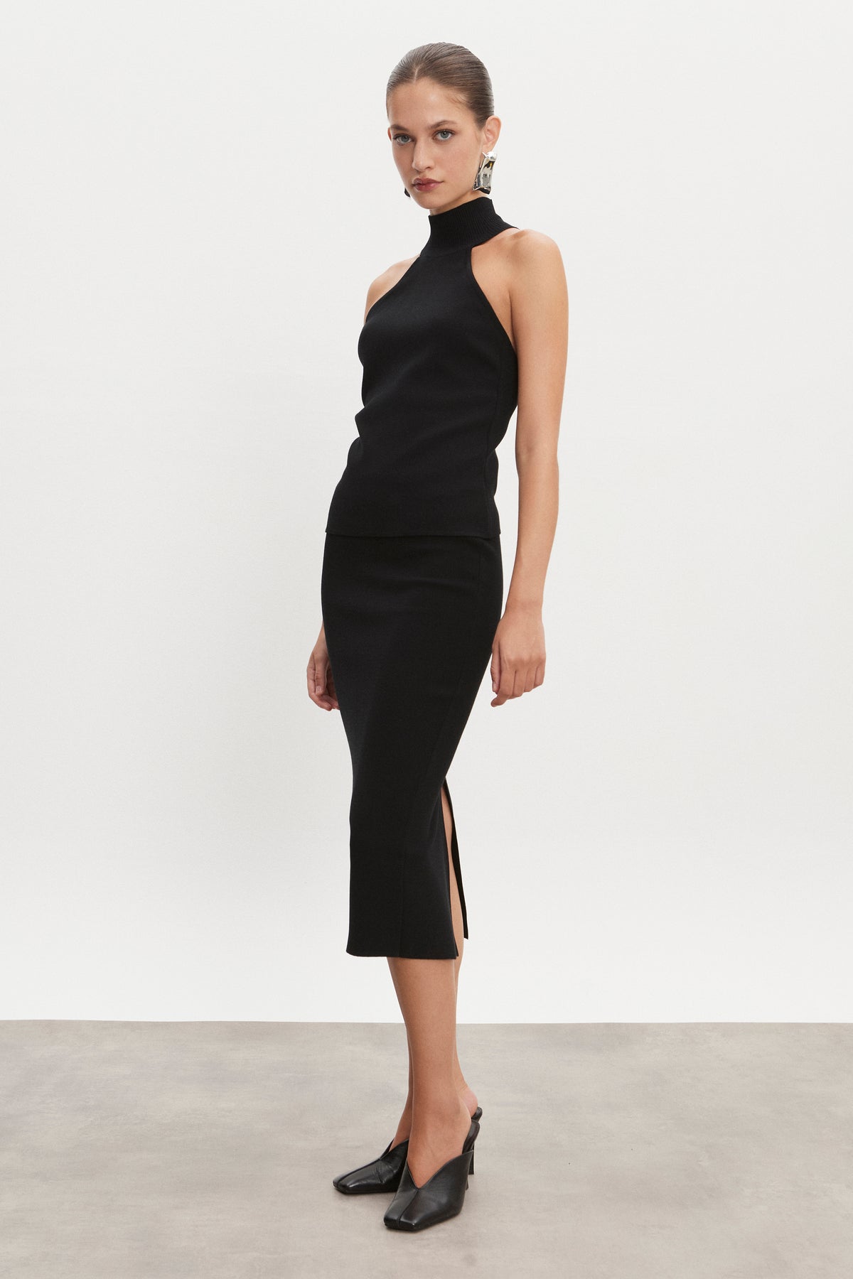 Nadia Rapti Heaven Knitted Top Black