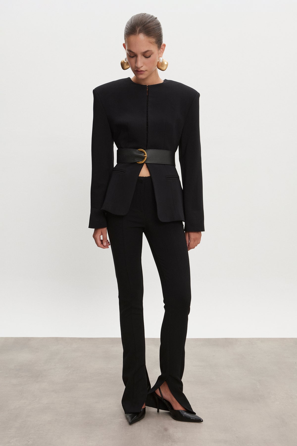 Nadia Rapti Zoe Leather Belt black