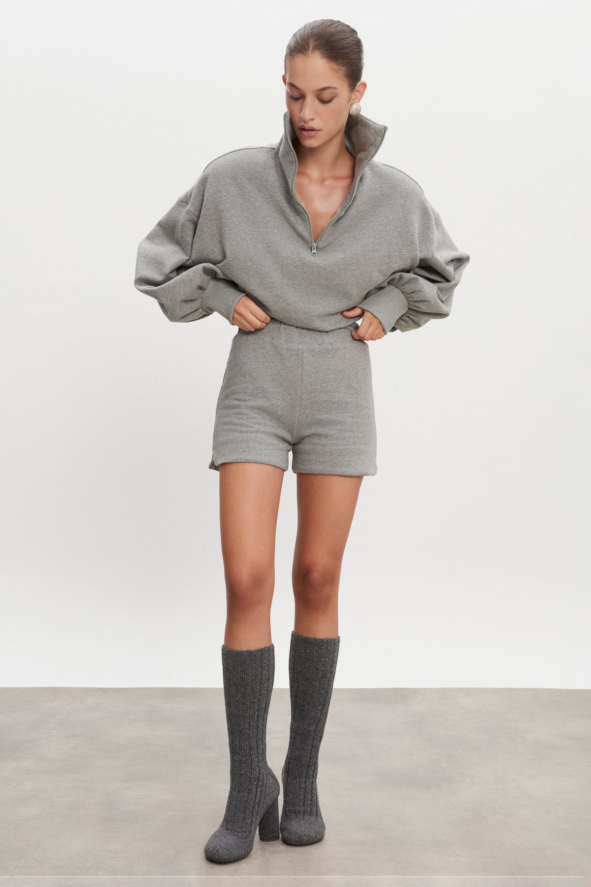 Nadia Rapti Zen Blouse Grey Melange