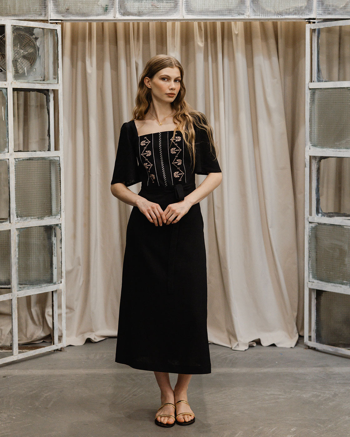 Klotho Ariadne Dress Black