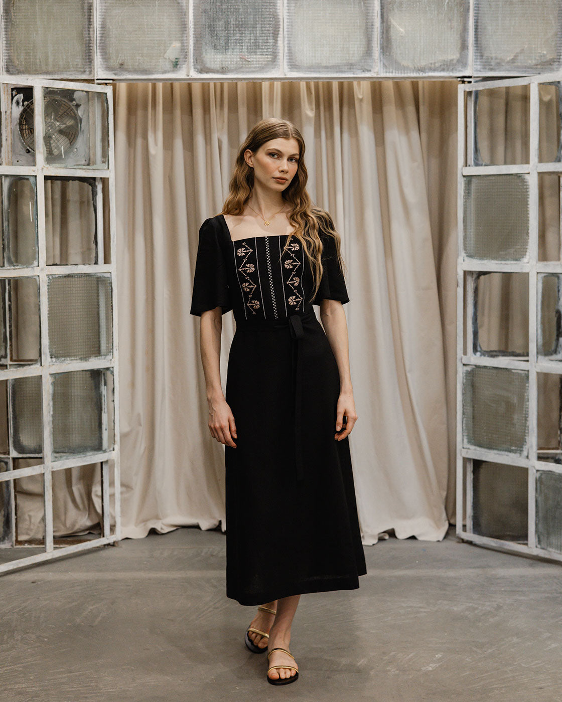 Klotho Ariadne Dress Black