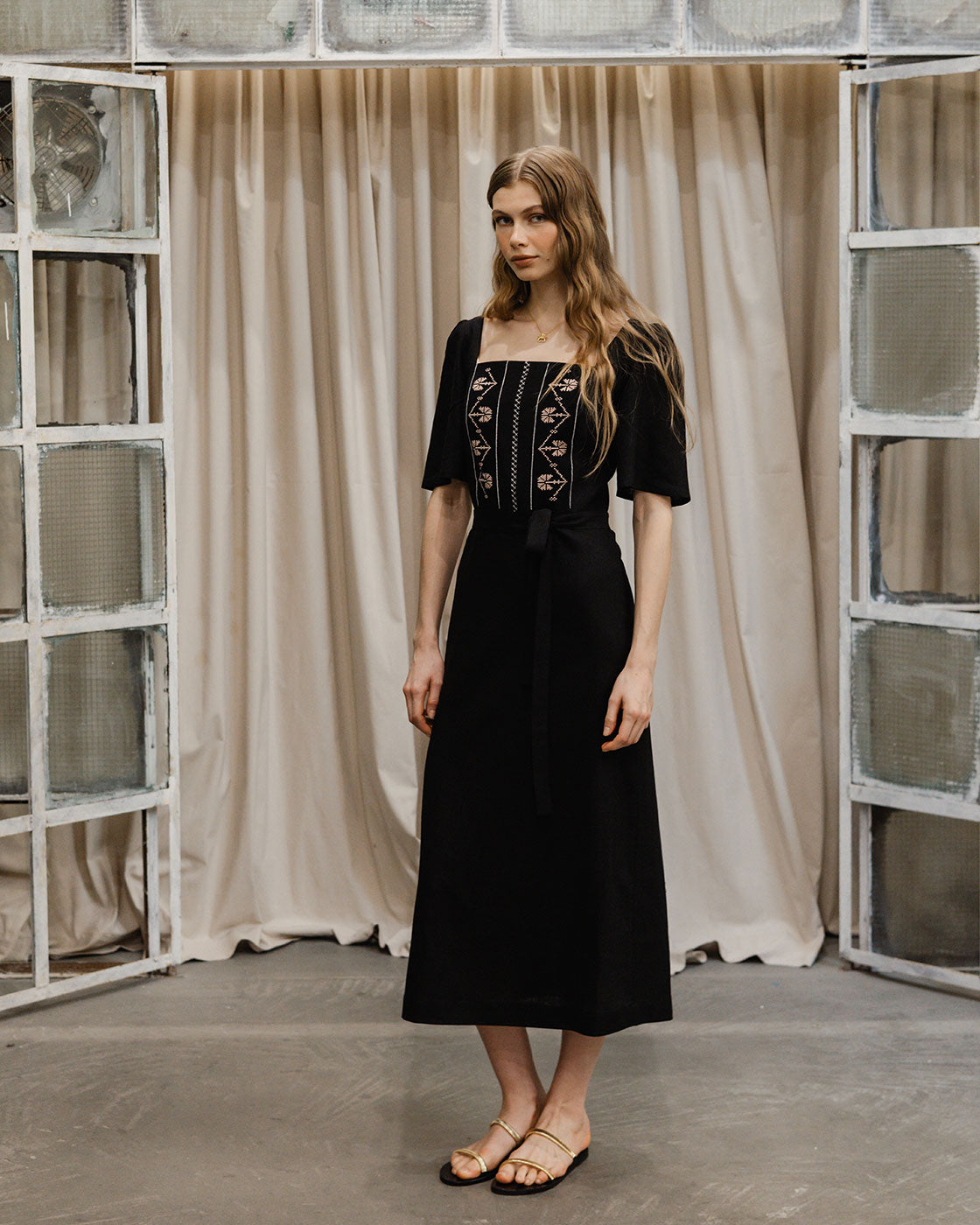 Klotho Ariadne Dress Black