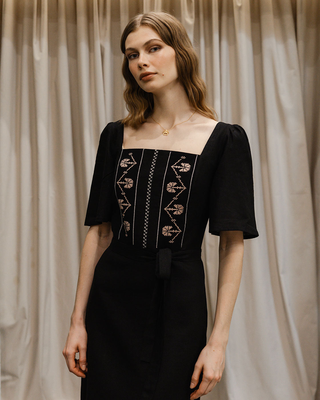 Klotho Ariadne Dress Black