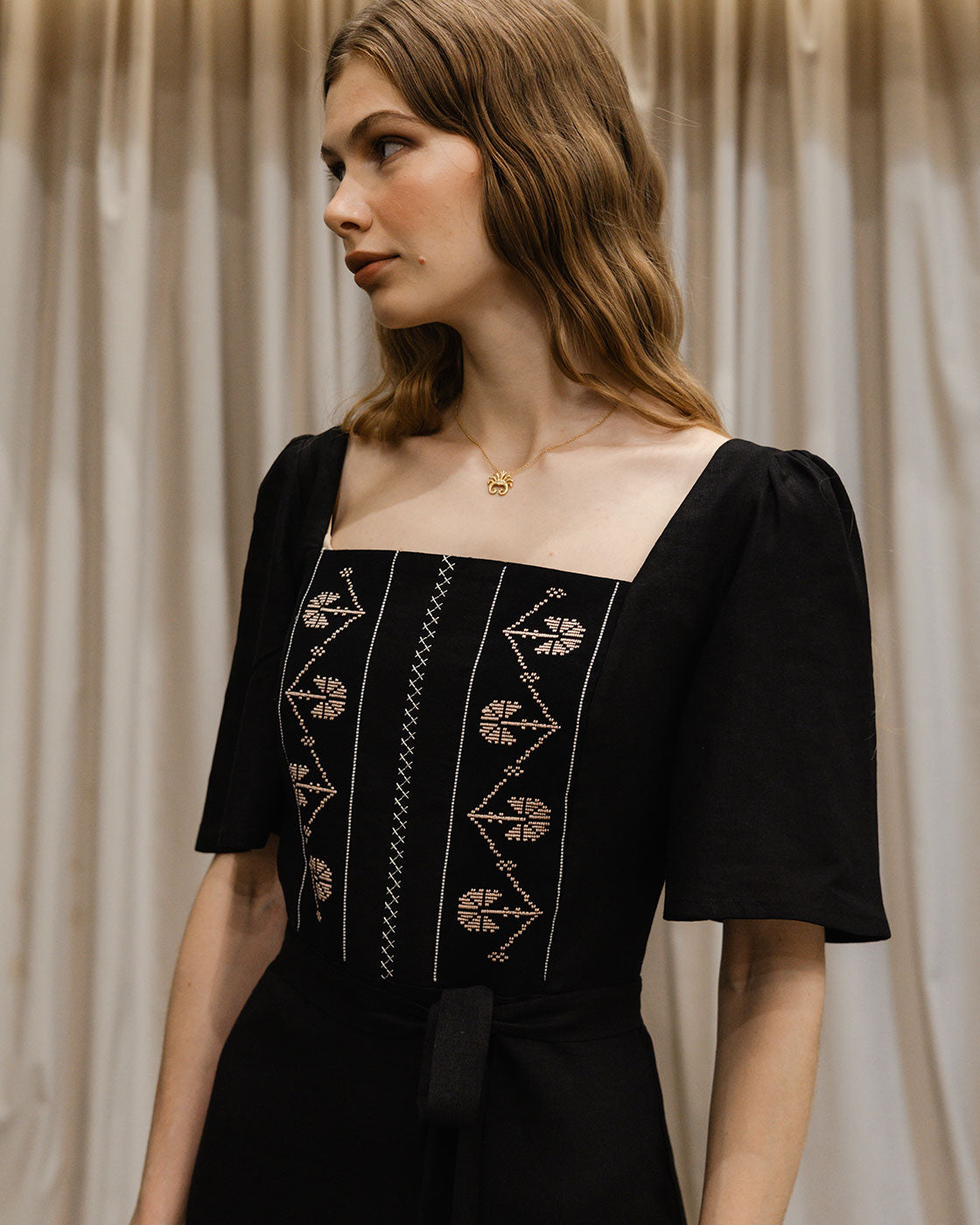 Klotho Ariadne Dress Black