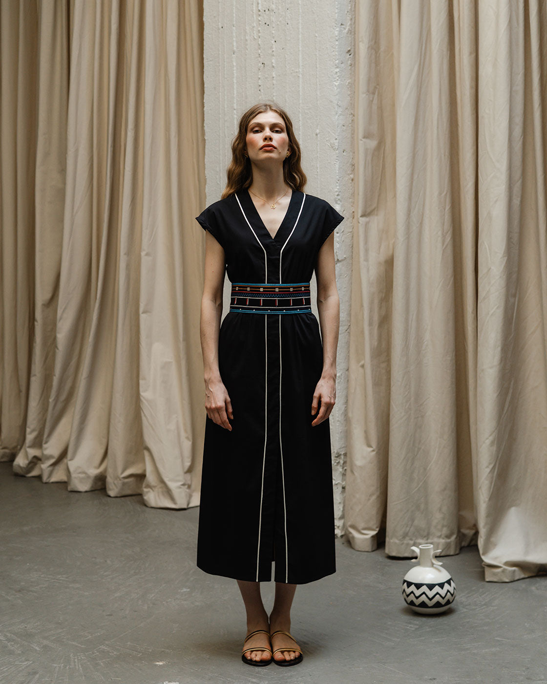 Klotho Avra Dress Black