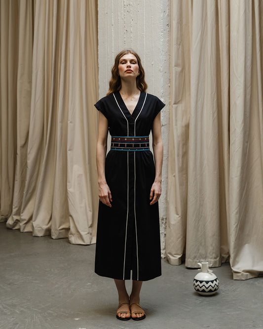 Klotho Avra Dress Black