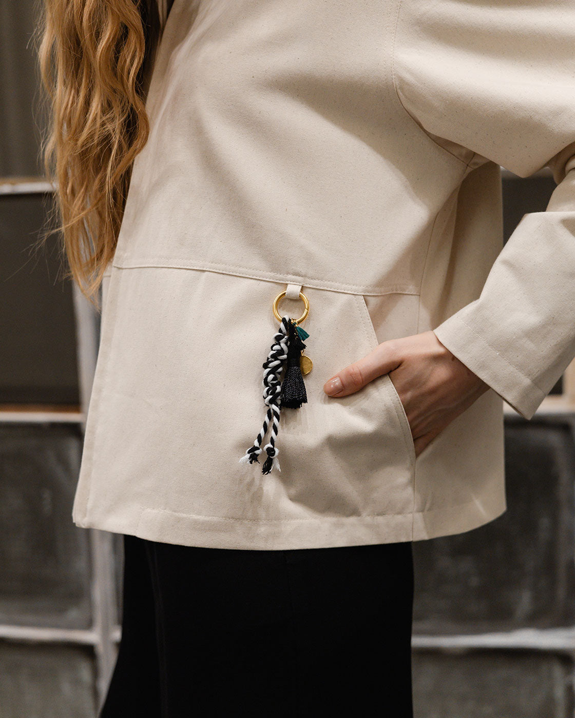 Klotho Tsalapeteinos Jacket Ivory